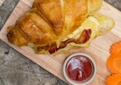 Egg Bacon on Crossiant