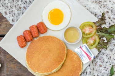 Pancake with Sausage and Egg