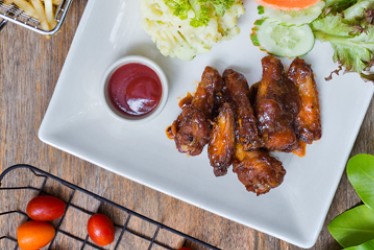 Fried Chicken Wing with Mashed Potato